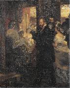 Adolph von Menzel Im Opernhaus Spain oil painting artist